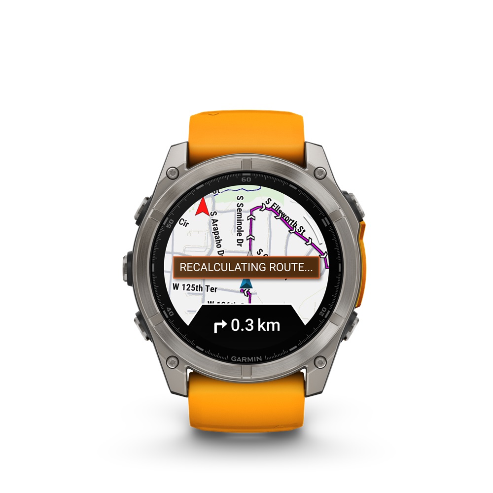 GARMIN Fenix 8 AMOLED Sapphire 51 mm Orange (inkl. USB-A Adapter & Sonnenbrille²)