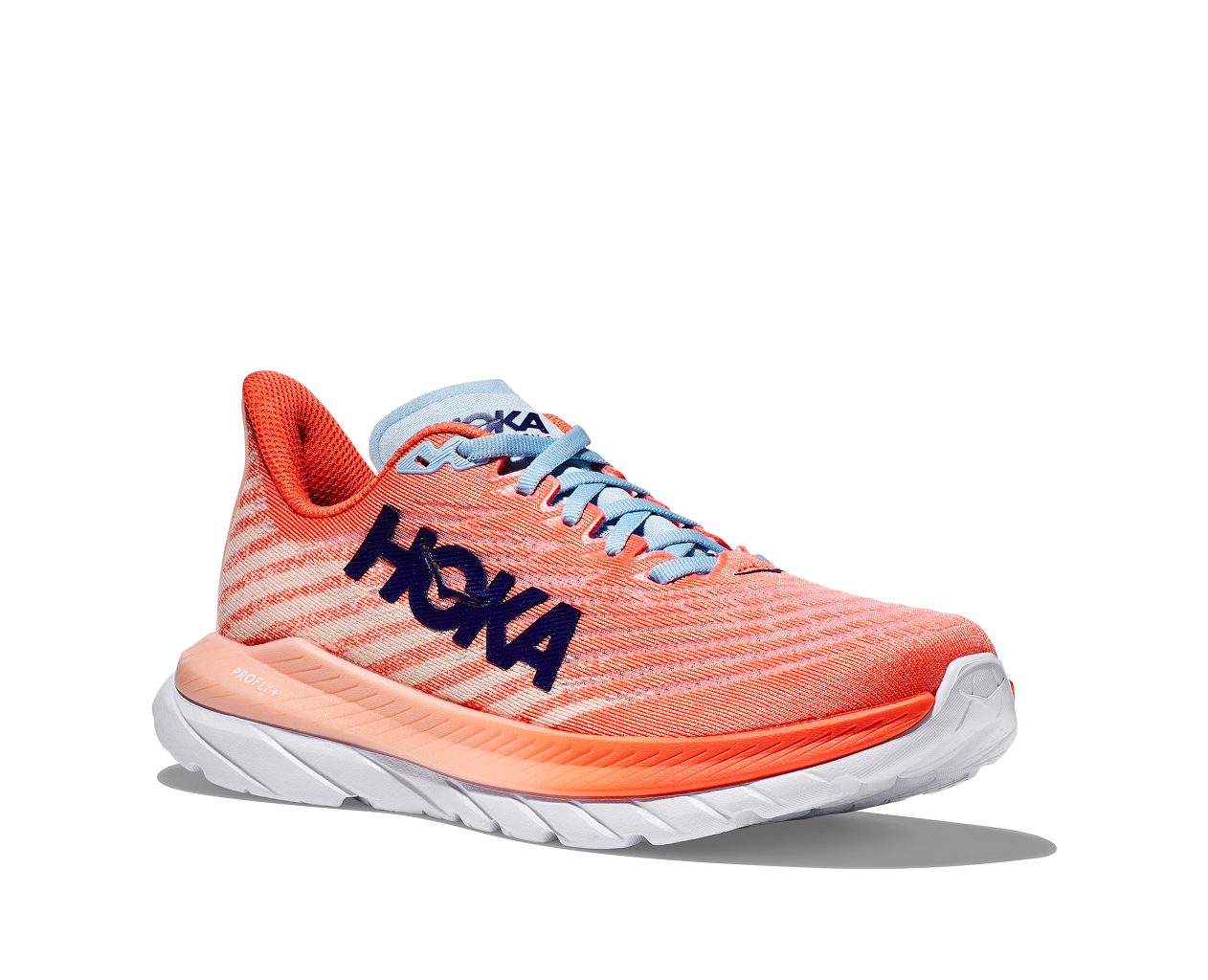 Hoka Mach 5 Peach Camellia Pfirsich