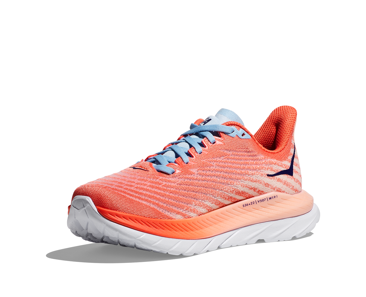 Hoka Mach 5 Peach Camellia Pfirsich