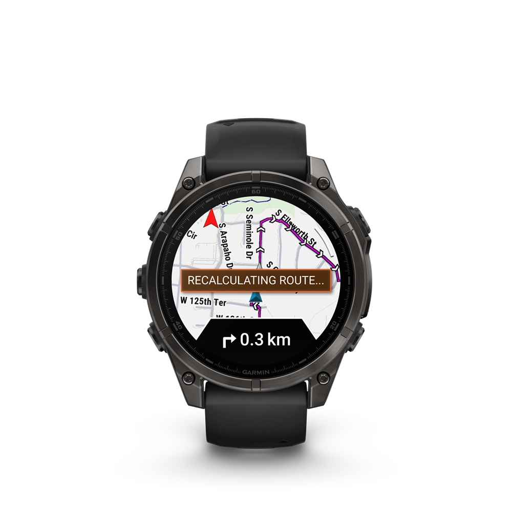 GARMIN Fenix 8 AMOLED Sapphire 47 mm Schwarz (inkl. USB-A Adapter & Sonnenbrille²)