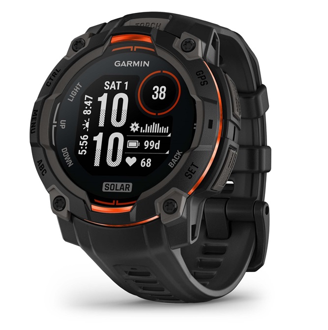 GARMIN Instinct 3 Solar - 45 mm (inkl. USB-A Adapter)