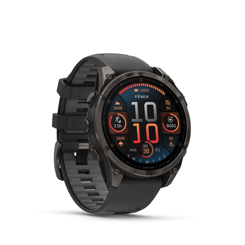 GARMIN Fenix 8 AMOLED Sapphire 47 mm Schwarz (inkl. USB-A Adapter & Sonnenbrille²)