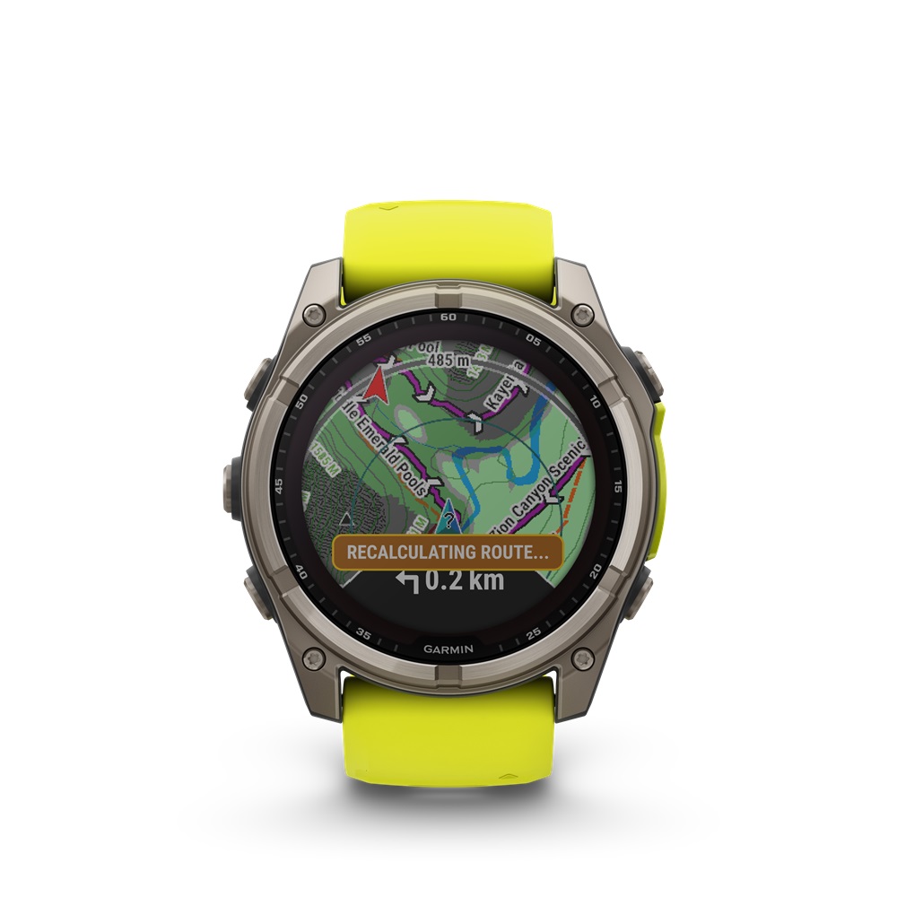 GARMIN Fenix 8 Sapphire Solar 51 mm Gelb (inkl. USB-A Adapter)