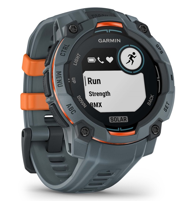 GARMIN Instinct 3 Solar - 45 mm Twilight mit Silikon-Wechselarmband 22 mm Twilight (inkl. USB-A Adapter)