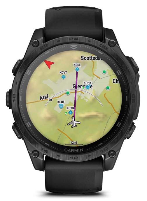 GARMIN Tactix 8 AMOLED Sapphire - 47 mm Schwarz/Titan DLC (inkl. USB-A Adapter)