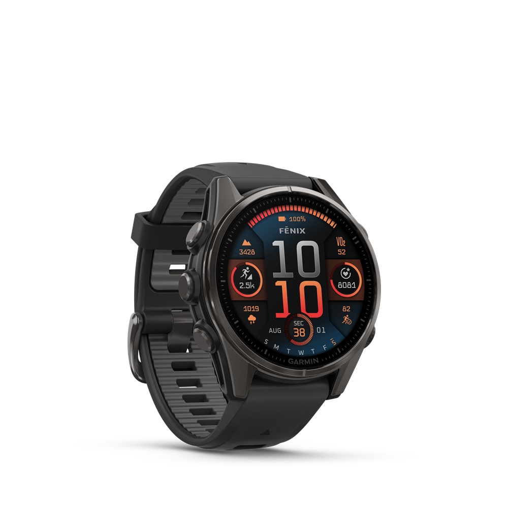 GARMIN Fenix 8 AMOLED Sapphire 43 mm Schwarz (inkl. USB-A Adapter & Sonnenbrille²)