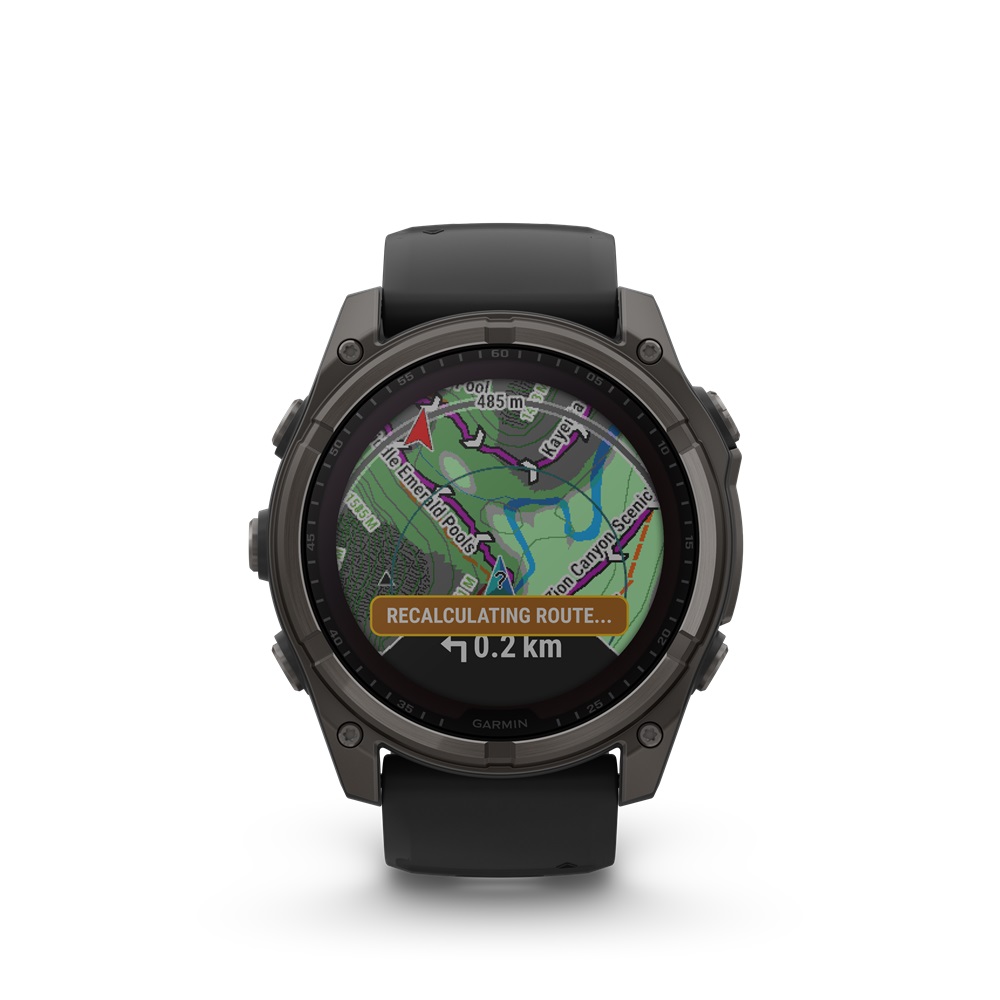 GARMIN Fenix 8 Sapphire Solar 51 mm Schwarz (inkl. USB-A Adapter)