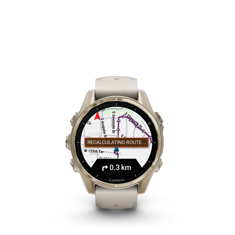 GARMIN Fenix 8 AMOLED Sapphire 43 mm Beige (inkl. USB-A Adapter & Sonnenbrille²)