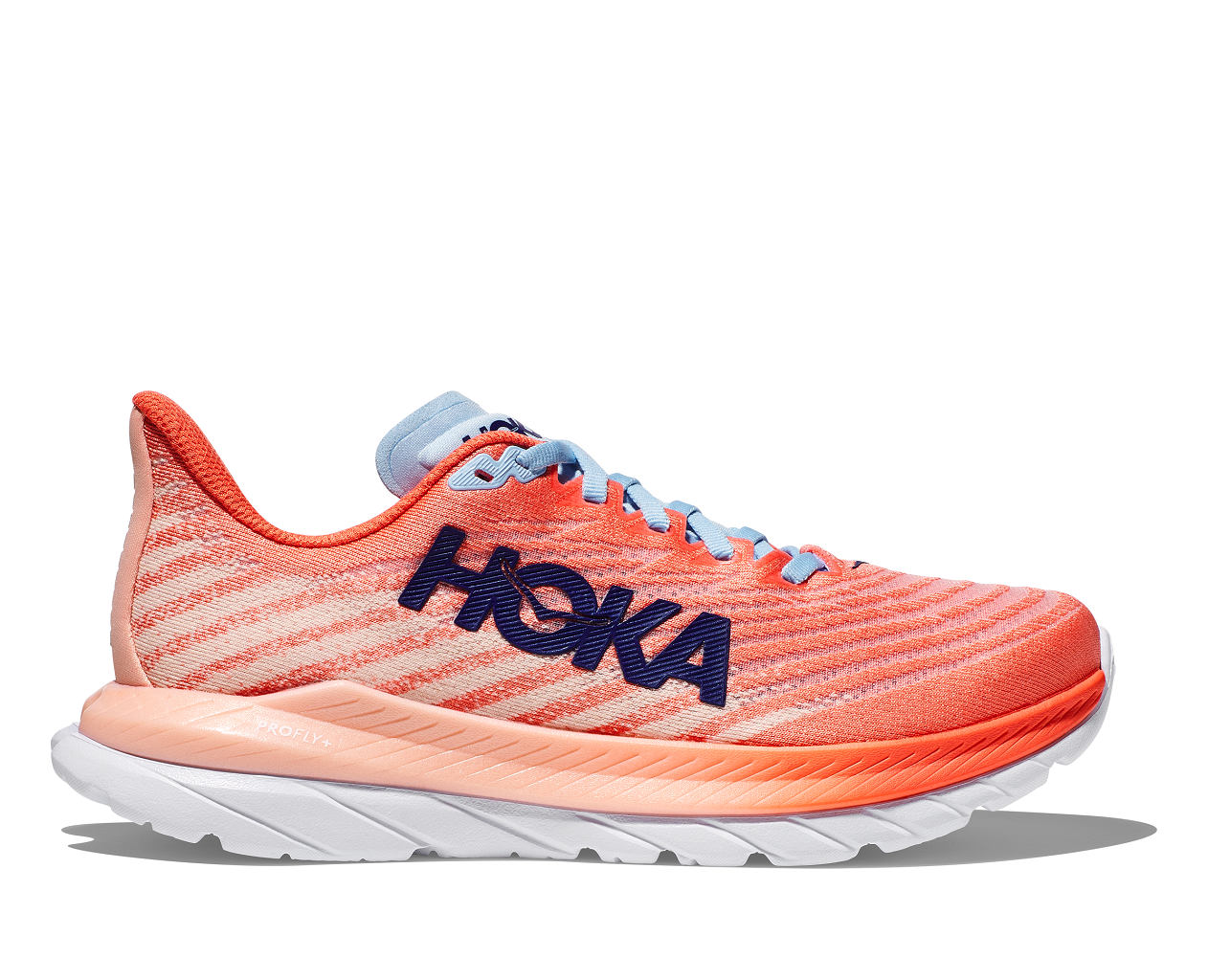 Hoka Mach 5 Peach Camellia Pfirsich