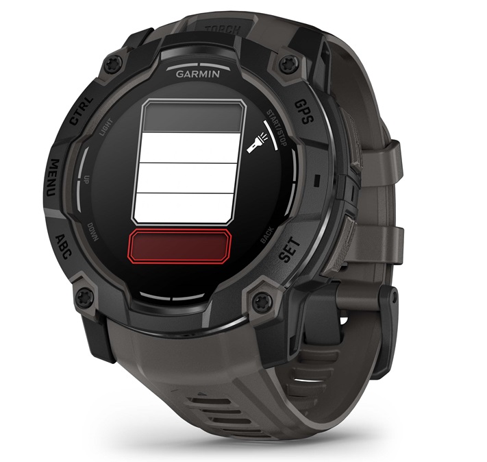 GARMIN Instinct 3 Amoled - 50 mm Schwarz - Kohle (inkl. USB-A Adapter)