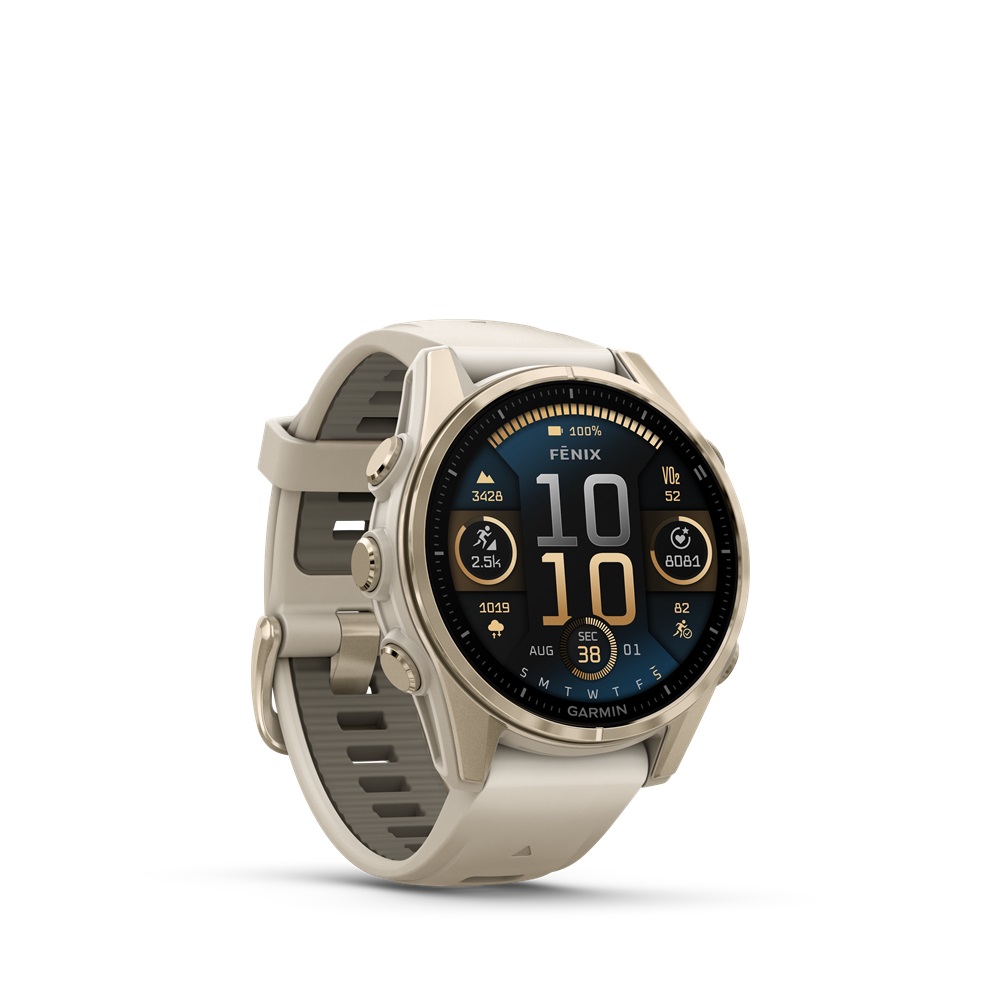 GARMIN Fenix 8 AMOLED Sapphire 43 mm Beige (inkl. USB-A Adapter)