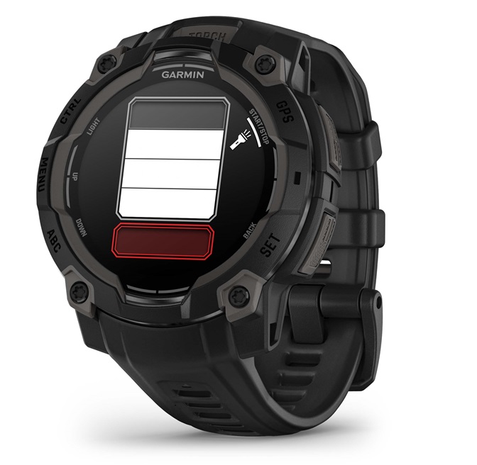 GARMIN Instinct 3 Amoled - 45 mm Schwarz - Schwarz (inkl. USB-A Adapter)