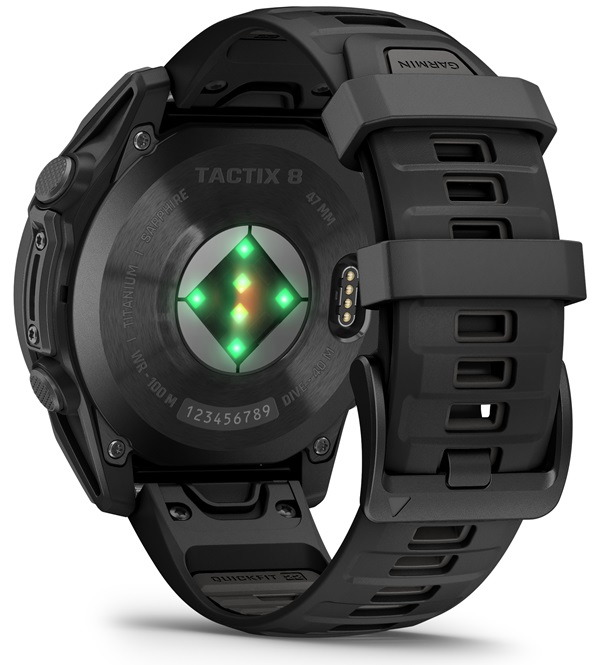 GARMIN Tactix 8 AMOLED Sapphire - 47 mm Schwarz/Titan DLC (inkl. USB-A Adapter)