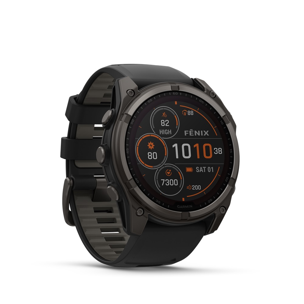 GARMIN Fenix 8 Sapphire Solar 51 mm Schwarz (inkl. USB-A Adapter & Sonnenbrille²)