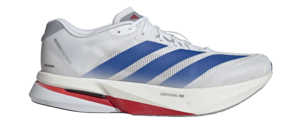 Adidas Adizero Boston 13M Cloud White / Royal Blue / Halo Silver-M12.5 - 47 1/3