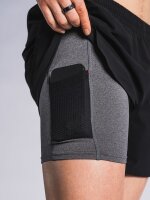 FUSION Mens Run Shorts black-XL