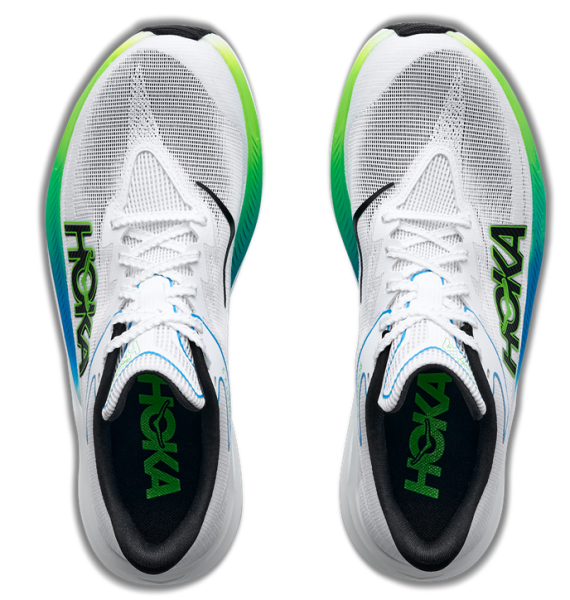 HOKA Rocket X3 - Unisex FROST / ELECTRIC LIME-M9 - 42 2/3