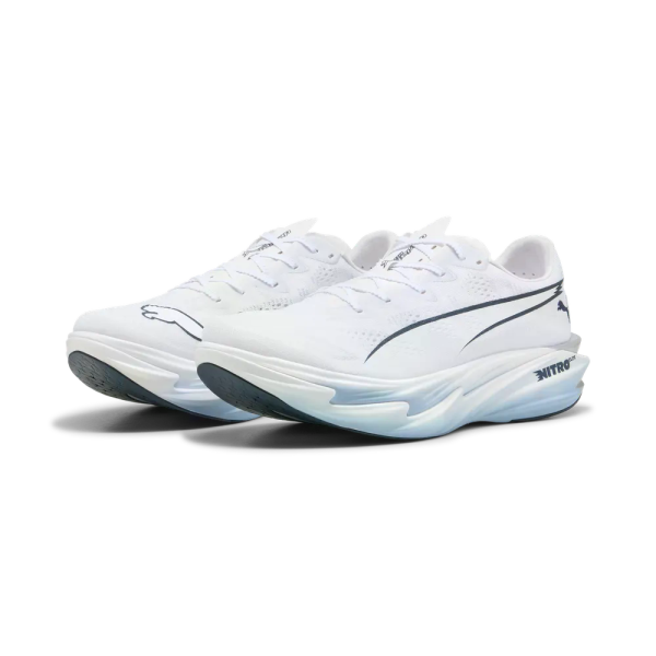 PUMA Deviate NITRO Elite 4 PUMA White-Chambray Blue-Persian Blue-M11.5 - 45