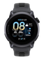 Coros Pace 4 Schwarz-Silikonarmband-Aluminium