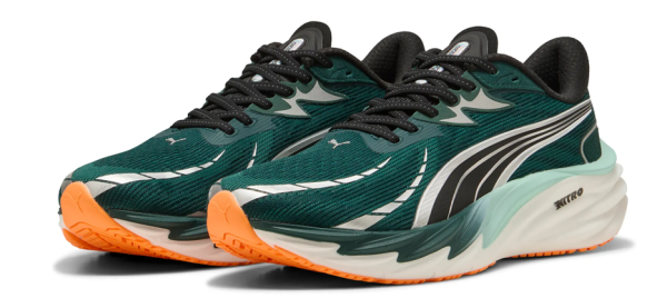 PUMA Velocity NITRO 4 Green terrain - heat fire-M10.5 - 44