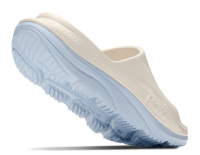 HOKA Ora Recovery Slide - Unisex ALABASTER / AMBIENT BLUE-M8 - 41 1/3