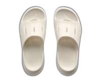 HOKA Ora Recovery Slide - Unisex ALABASTER / AMBIENT BLUE-M8 - 41 1/3