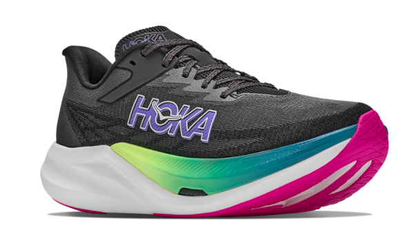 HOKA Rocket X3 - Unisex BLACK / NEON NEBULA-M8.5 - 42