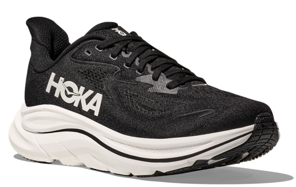 HOKA Clifton 10 Wide - Damen BLACK / WHITE-W6.5 - 37 1/3