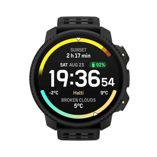 Suunto Vertical 2 All Black-Edelstahlgehäuse inkl. USB-A Adapter
